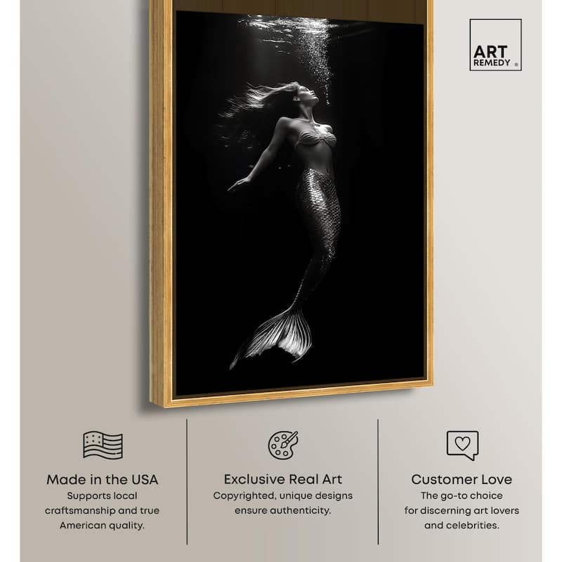 Mermaid Deep Canvas by Art Remedy