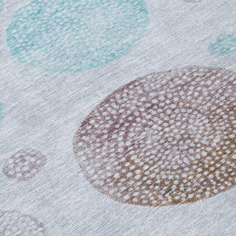 HomeRoots Geometric Transitional Rectangle Outdoor Rug