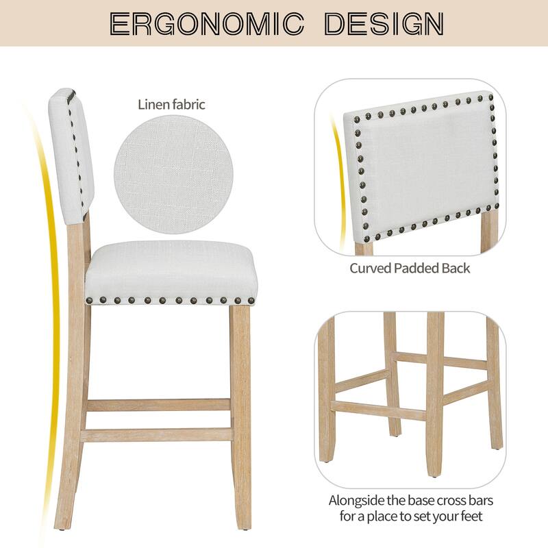 Small Apartment Dining Table and Chair Sets Kitchen Dining Table and Chair Sets with Nailhead Trim Chairs for Dining Room