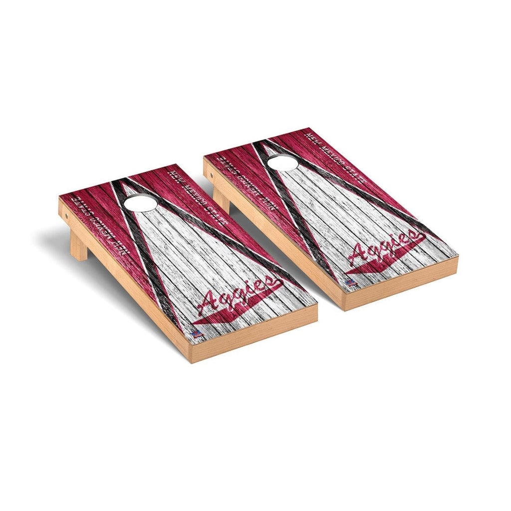 College Vault New Mexico State Aggies Weathered Cornhole Board Set
