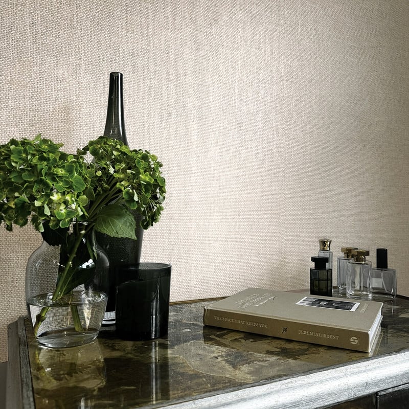 Tempaper Faux Grasscloth Primitivo Textured Peel and Stick Wallpaper by Jeremiah Brent