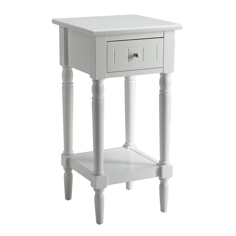 Convenience Concepts French Country Khloe 1 Drawer Accent Table with Shelf