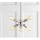 preview thumbnail 1 of 12, Bailey 17.5" Sputnik Metal LED Chandelier, Nickel by JONATHAN Y Nickel