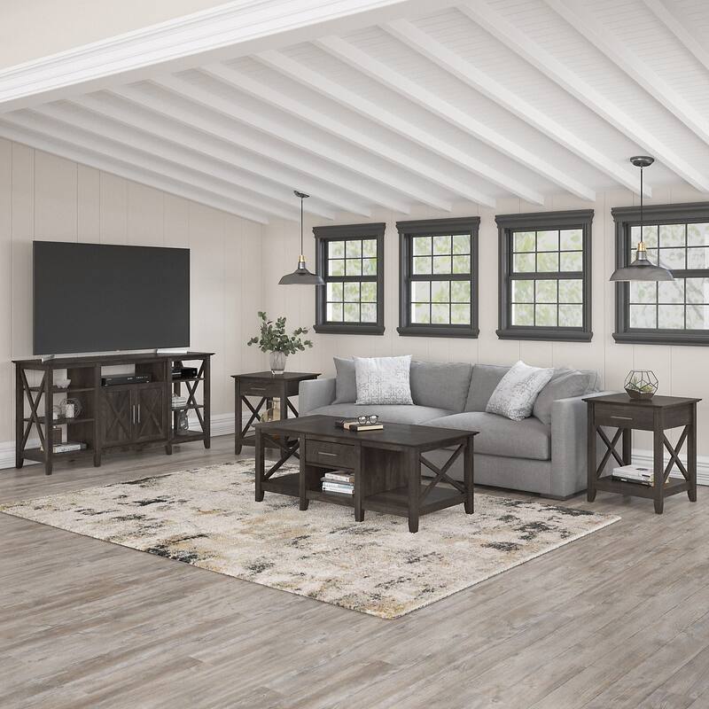 4-piece TV Stand and Table Set