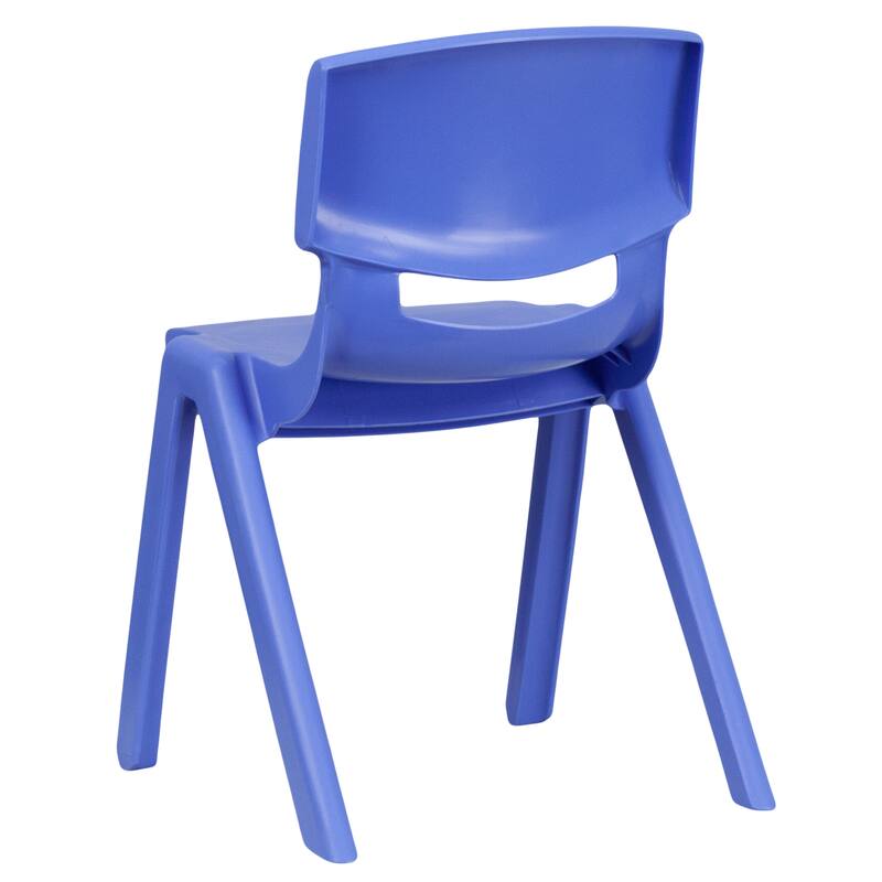 5 Pack Plastic Stackable School Chair with 13.25"H Seat - K-2 School Chair - 15.75"D x 14.5"W x 23.25"H
