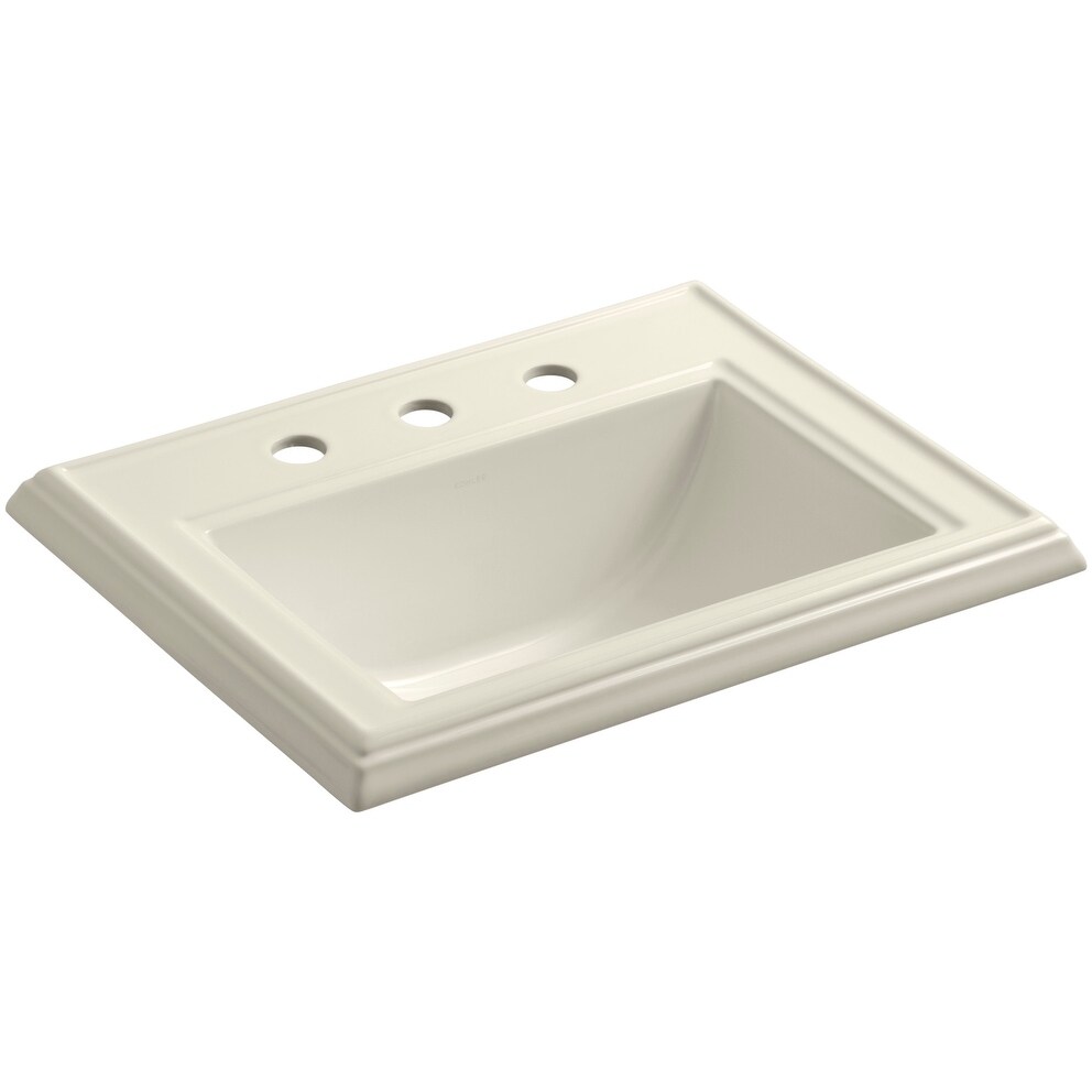 Shop Kohler K 2241 8 Memoirs Classic 17 Drop In Bathroom Sink With 3 Holes Overstock 16297815