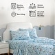preview thumbnail 47 of 82, HLC.ME Printed Kids Bed Sheets - Patterned Bed Sheet Set - Wrinkle Resistant & Ultra Soft - For Mattresses up to 15 Inches Deep