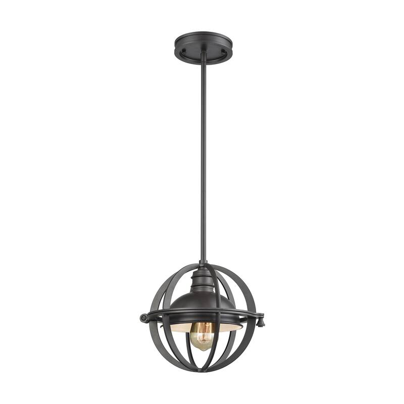 Elk Home Aubridge Oil Rubbed Bronze Metal 1 Light Pendant