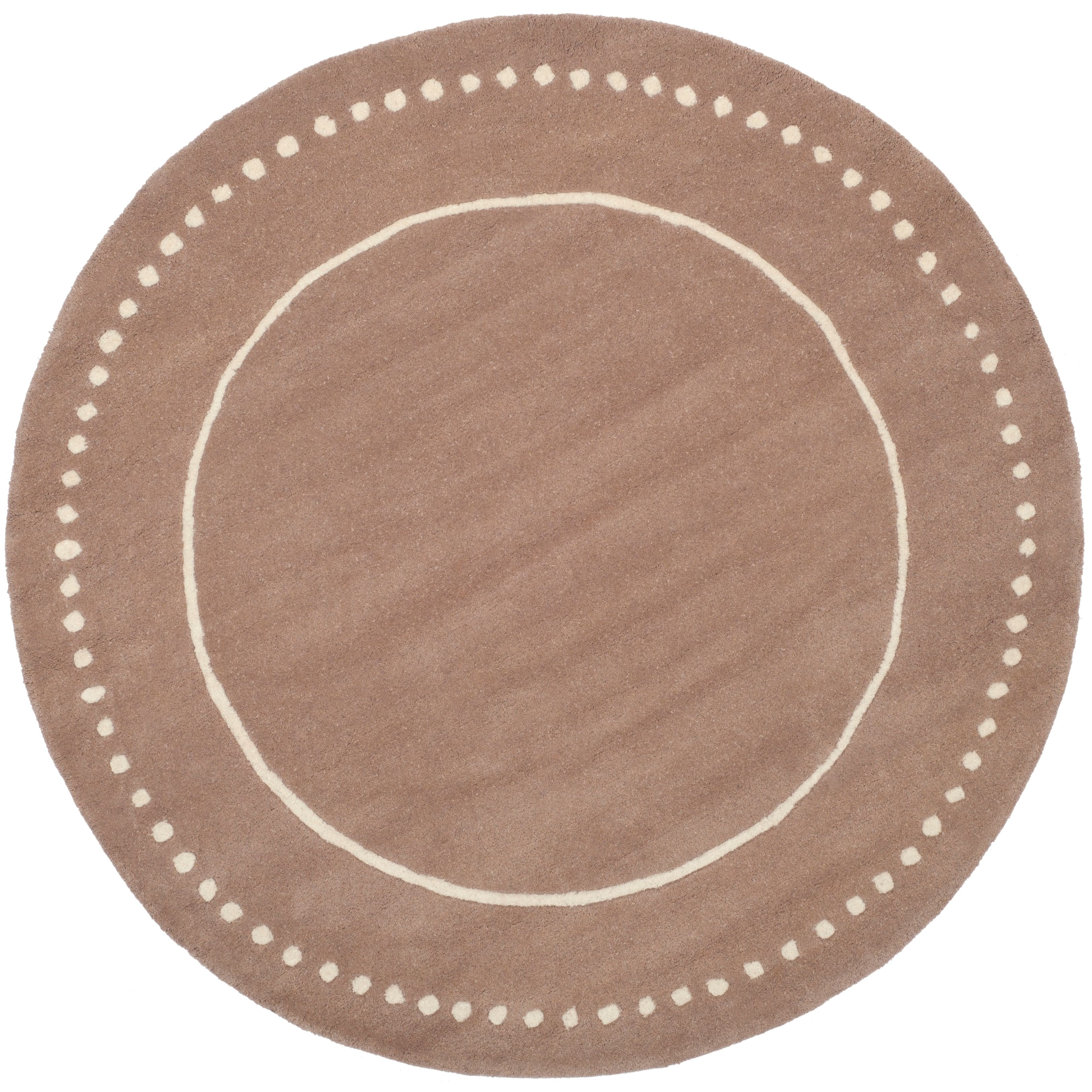 SAFAVIEH Handmade Bella Alverta Dotted Border Wool Rug On Sale Bed