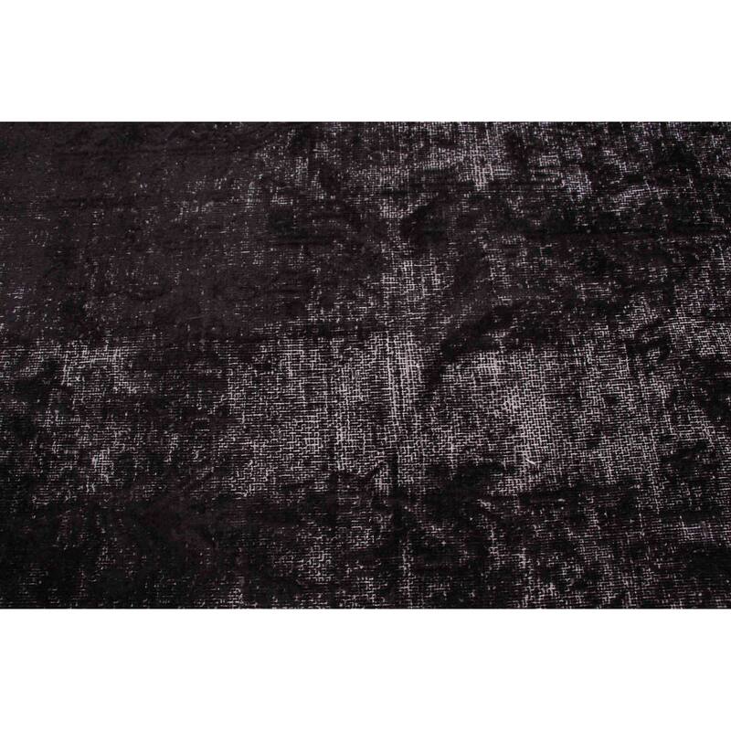 ECARPETGALLERY Hand-knotted Color Transition Black Wool Rug - 9'5 x 13'0