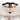 Xasan 19 Inch Natural Beads Bohemian Semi Flush Mount 3-Light