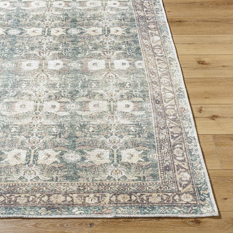 Livabliss Vinny Washable Traditional Area Rug