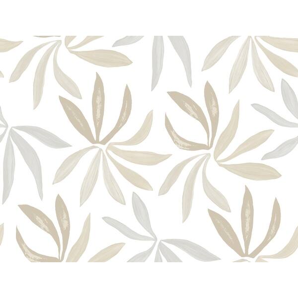 slide 2 of 7, York Wallcoverings Little Garden Neutral and Pearl Wallpaper