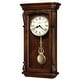 preview thumbnail 1 of 0, Howard Miller Henderson Brown Grandfather-style Chiming Wall Clock