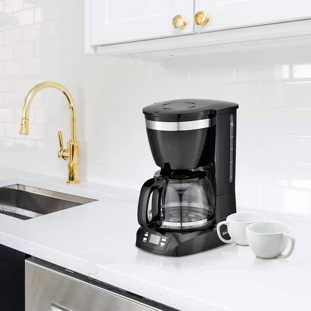 Brentwood 10 Cup Digital Coffe Maker in Black