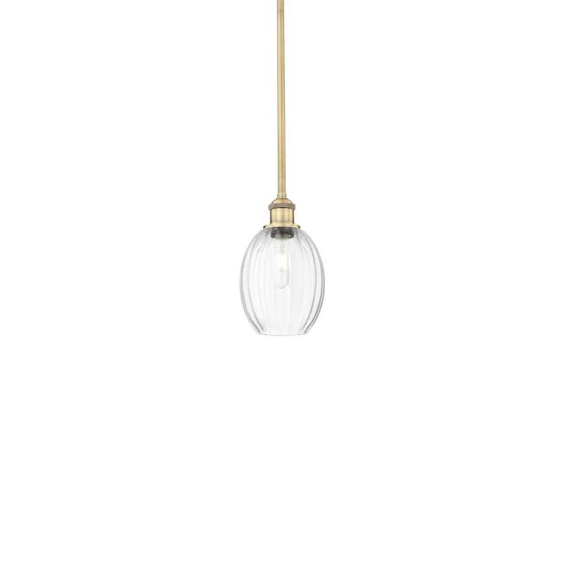 Innovations Lighting 616-1S-11-7 Preston Pendant Preston 7" Wide Mini - Brushed Brass / Clear
