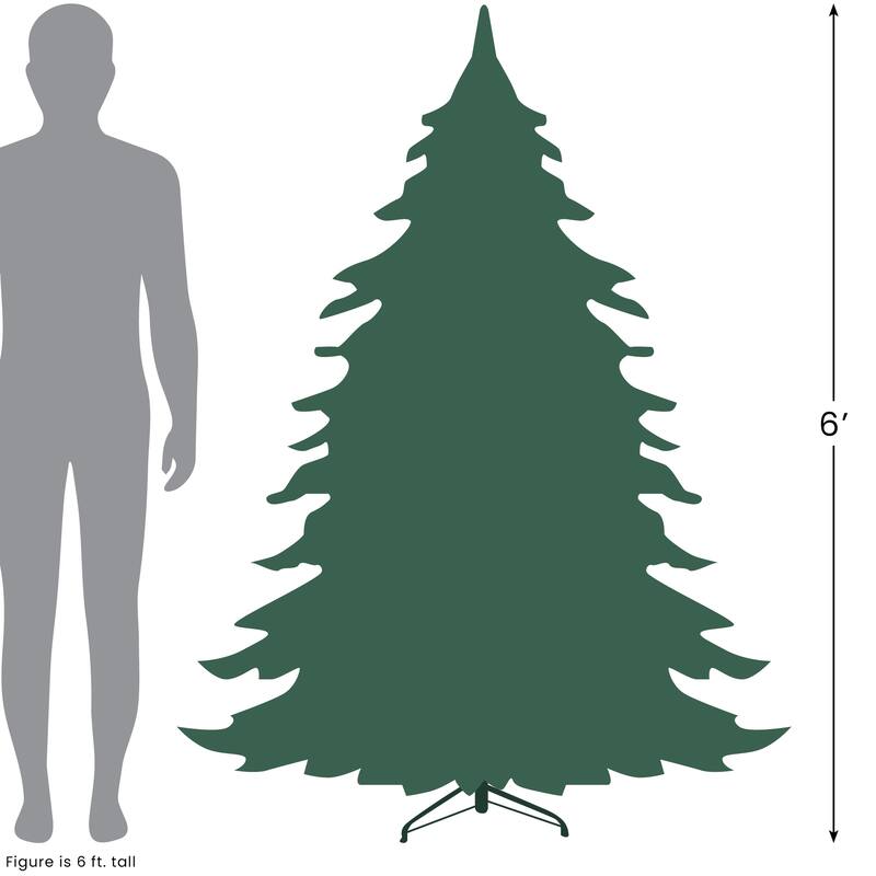 Pencil Northern Balsam Fir Artificial Christmas Tree - 6' - Unlit - 6 Foot