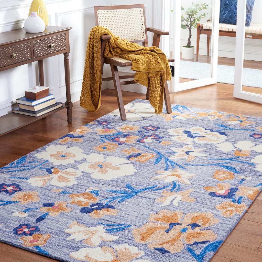 SAFAVIEH Handmade Jardin Radelina Floral Wool Rug