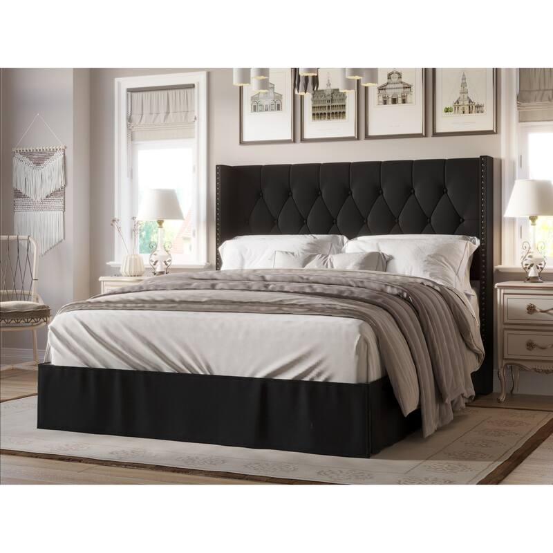 Billy Tufted Upholstered Panel Bed