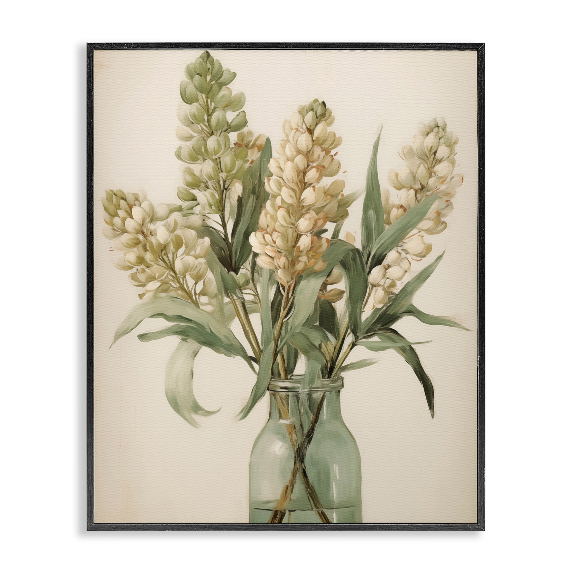 Stupell Country Botanicals in Green Jar Framed Giclee Art Design By Arlington Prints