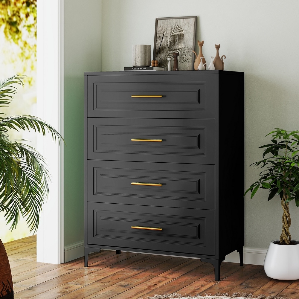 Black 4-drawer Metal Dressers - Bed Bath & Beyond