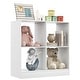 preview thumbnail 4 of 23, Children’s Toy Storage Organizer with 4 Open Cubes and Top Shelf for Bedroom or School Use - 29" x 13" x 29" (L x W x H)