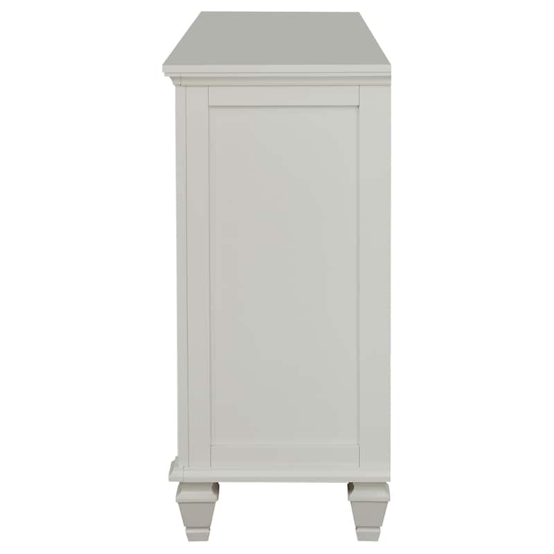 Sandy Beach Coastal Wood 11-drawer Bedroom Dresser