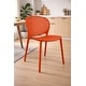 preview thumbnail 9 of 56, Modern Plastic Garden Patio Indoor or Outdoor Dining Stackable Chair UV Protected Armless With Dot Back Surf