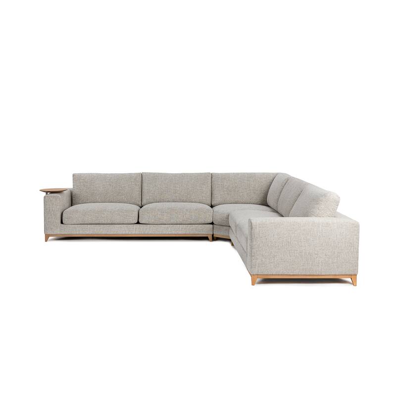 Classic Home Donovan Upholstered Sectional Sofa - 132.3Wx132.3Dx32.3H