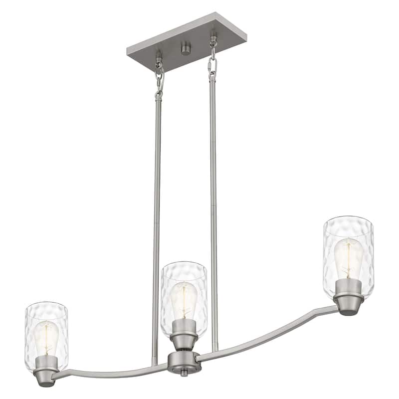 Acacia 3-Light Brushed Nickel Island Light