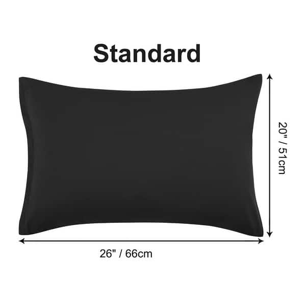 dimension image slide 27 of 39, 2 Pcs Zippered Pillowcases, Brushed Microfiber Pillow Case Cover
