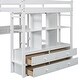 preview thumbnail 12 of 18, Full Size Multifunctional Loft Bed With Storage
