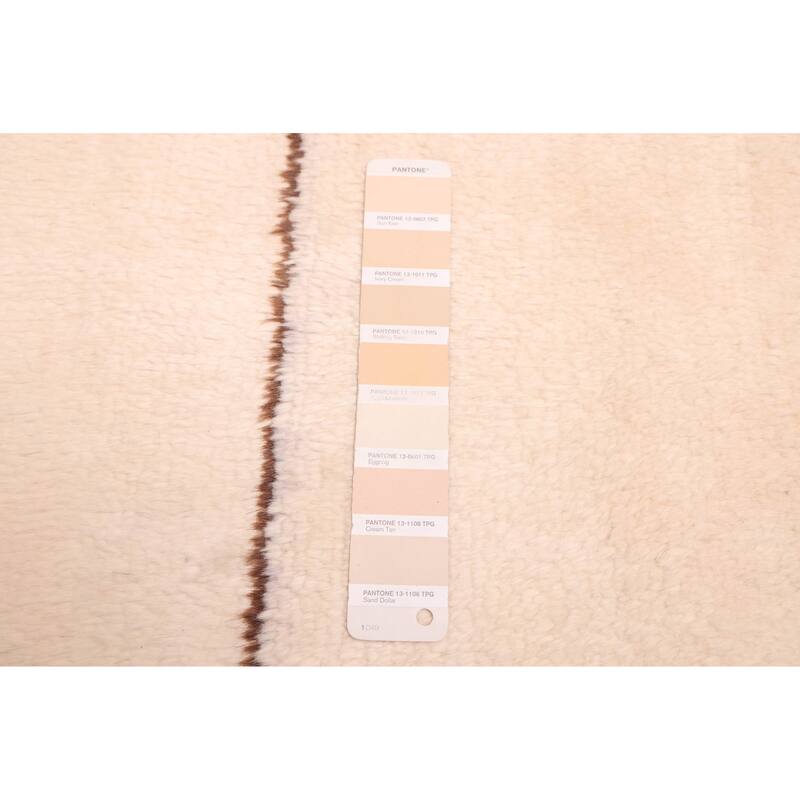 ECARPETGALLERY Hand-knotted Pak Finest Marrakesh Cream Wool Rug - 7'0 x 9'9