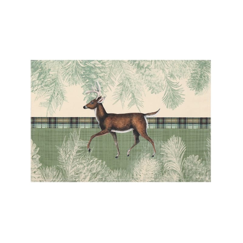Laural Home Woodland Forest Placemat Set of 4 - 13" x 19"