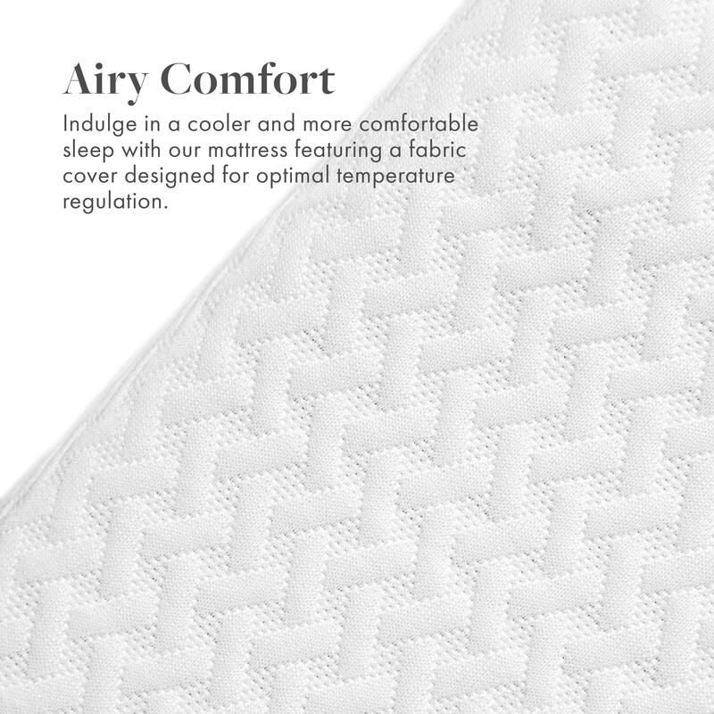 SoftNest Airess Collection 6-inch Bamboo Charcoal-Infused Memory Foam Mattress