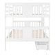 preview thumbnail 5 of 10, Full Bunk Bed with Drawers & Ladder - Solid Pine Wood Construction