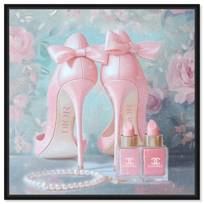 Love Dainty Heels Canvas by Art Remedy