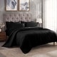 preview thumbnail 52 of 89, Superior Egyptian Cotton 300 Thread Count Solid Duvet Cover Set Black - California King