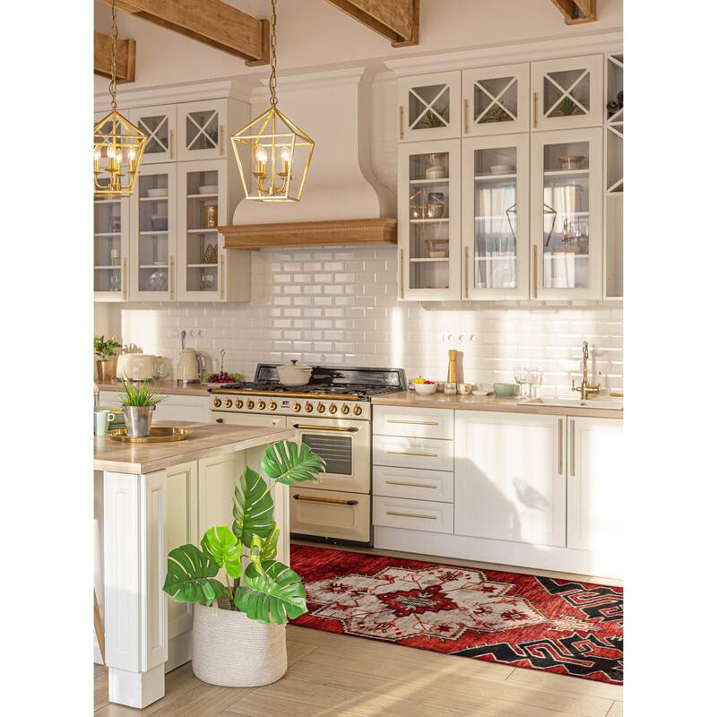 ECARPETGALLERY Hand-knotted Melis Vintage Red Wool Rug - 2'8 x 8'0