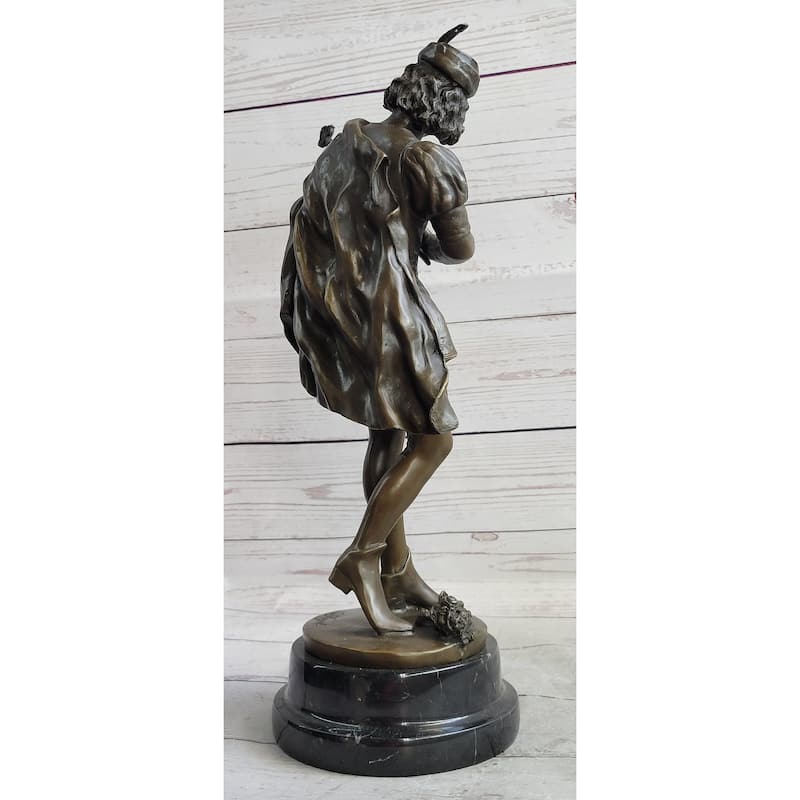 Credo Knight Warrior Bronze Statue Sculpture Statue Art Deco Marble Base By Fagel