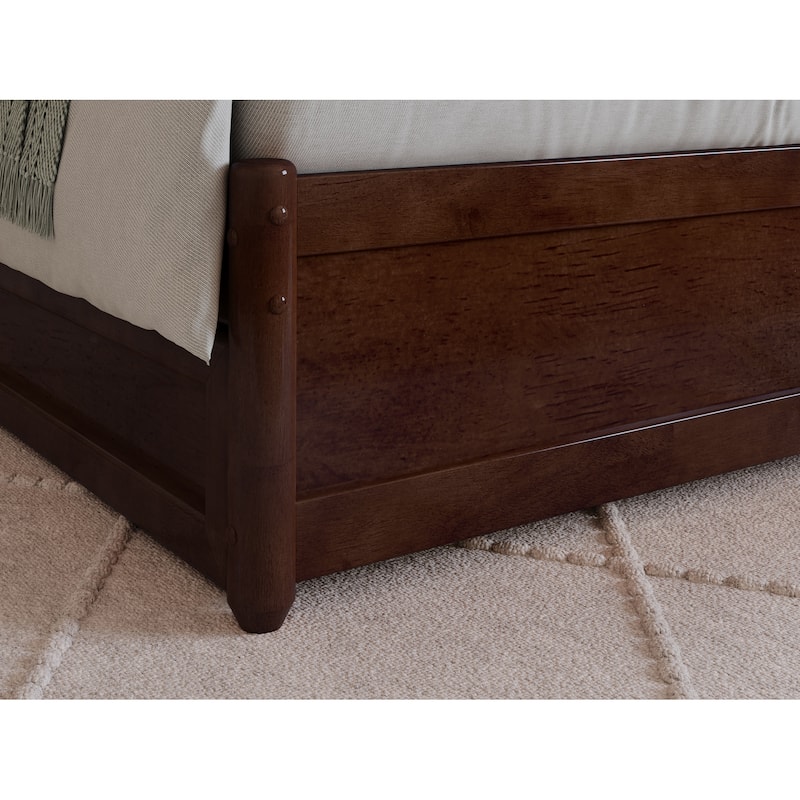 Hadley Platform Bed with Panel Footboard and Twin XL Trundle
