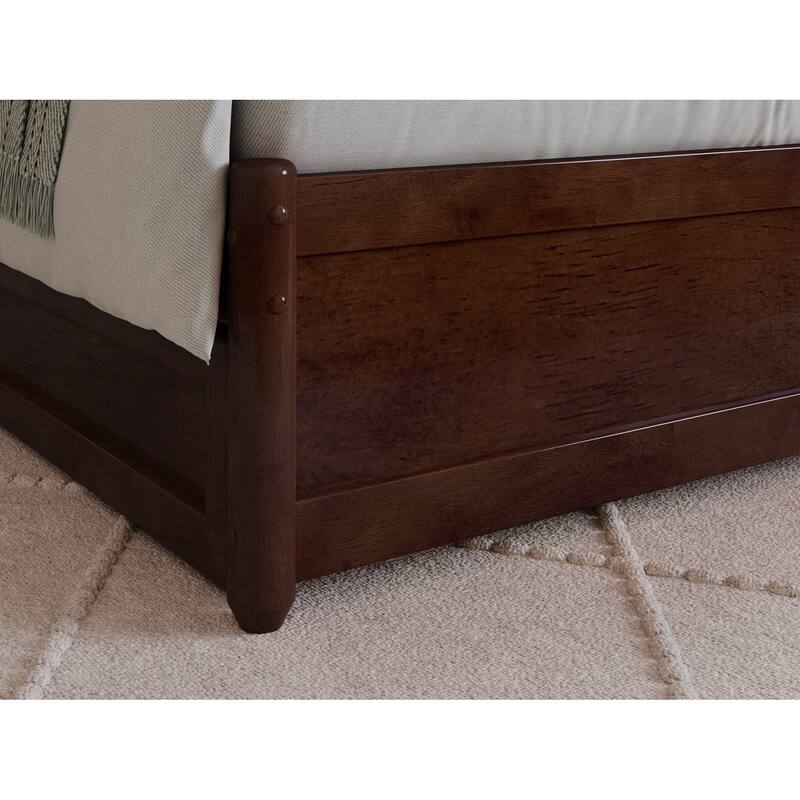 Lucia Platform Bed with Panel Footboard and Storage Drawers