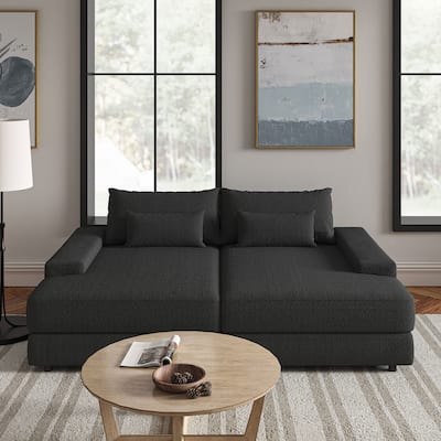 Conradus Modren Oversize 57" Deep Square Arm Sofa by HULALA HOME