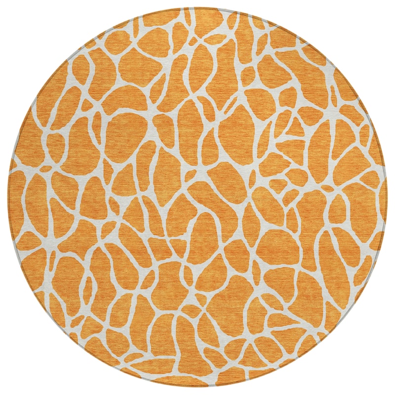 Machine Washable Indoor/ Outdoor Modern Chantille Rug