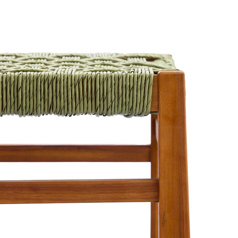 Christopher Knight Home - Mireo 7-Piece Outdoor Acacia Wood Dining Set with Woven Wicker Chairs & 71" Rectangular Slat Table