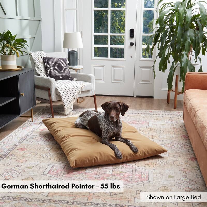 Charlie Corduroy Throw Dog Bed with Removable Cover