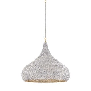 Hudson Valley Lighting 4828 Hampstead 28" Wide Pendant with Seagrass