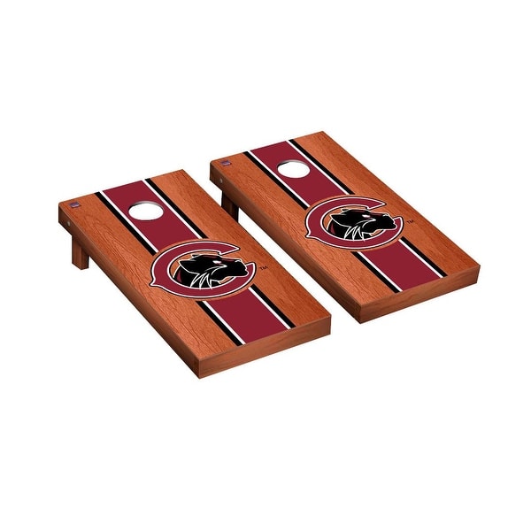 slide 2 of 5, Chapman Panthers Rosewood Cornhole Board Set