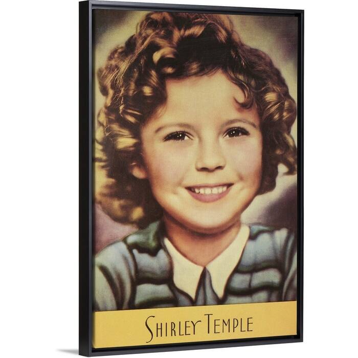"Temple, Shirley (1934)" Black Float Frame Canvas Art