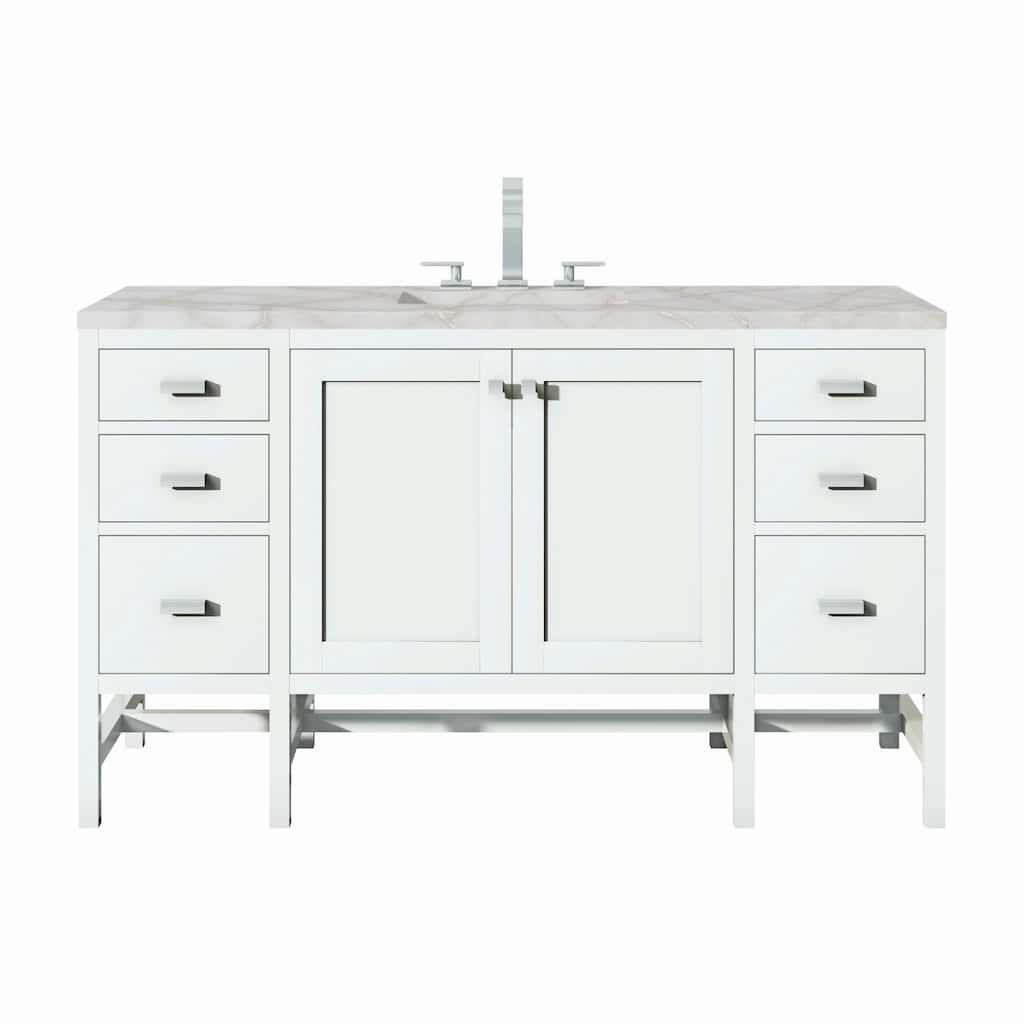 James Martin Vanities E444-V60S-3VSL Addison 60" Single Basin Wood